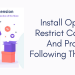 nstall OpenCart Restrict categories and products following these Steps