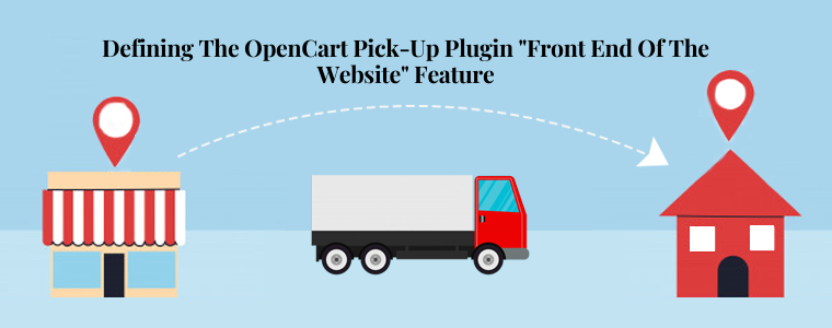 Defining the OpenCart pick-up plugin Front end of the website feature