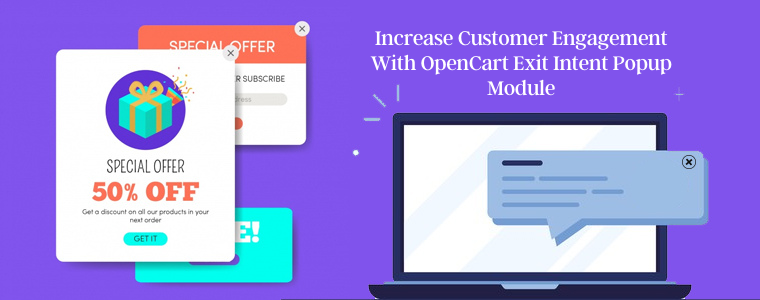 Increase customer engagement with OpenCart Exit Intent popup module