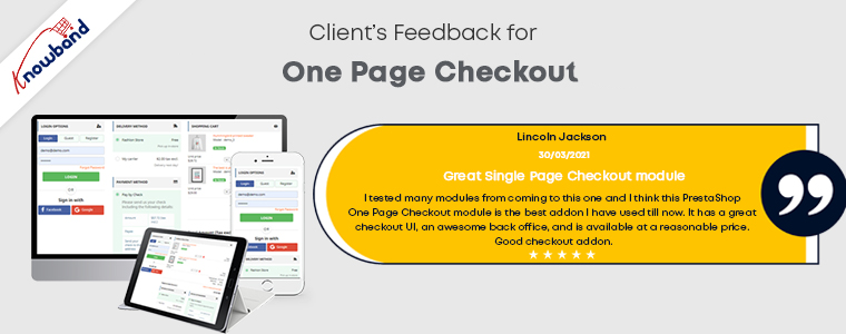 One Page Checkout module by Knowband