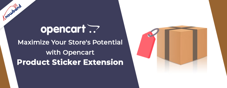 Opencart product sticker extension by Knowband