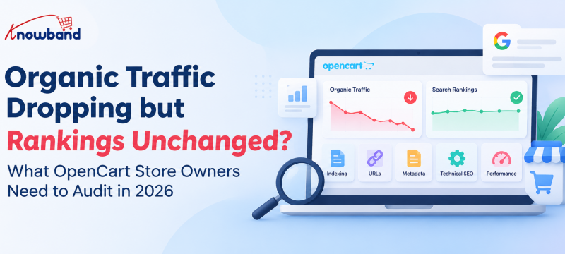 OpenCart SEO Audit for diagnosing organic traffic drops despite stable rankings
